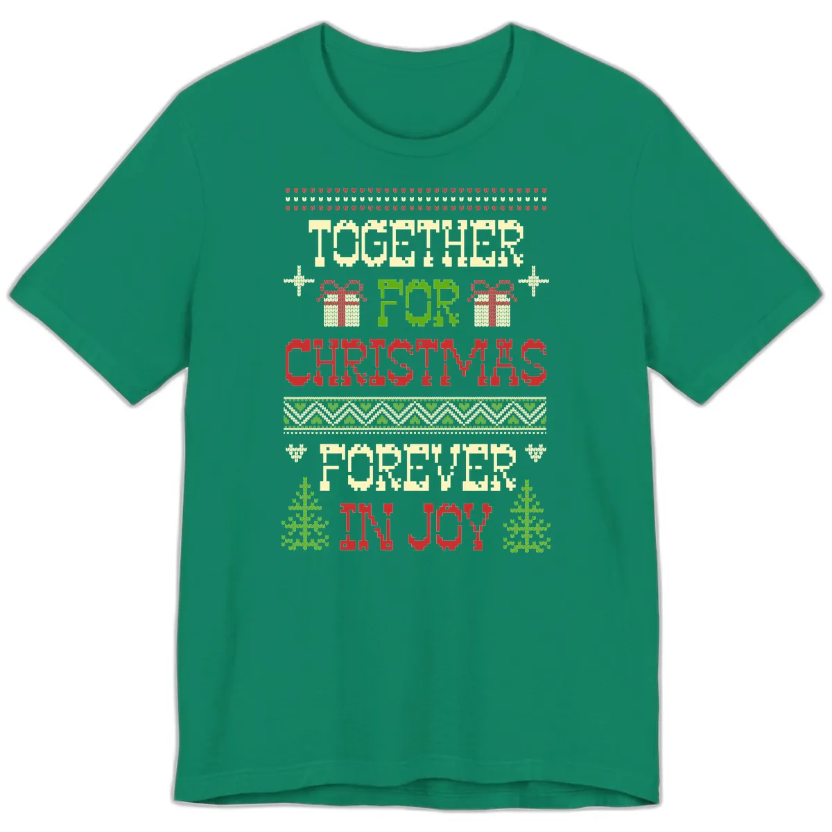 Together For Christmas Forever In Joy Premium T-Shirt in Kelly