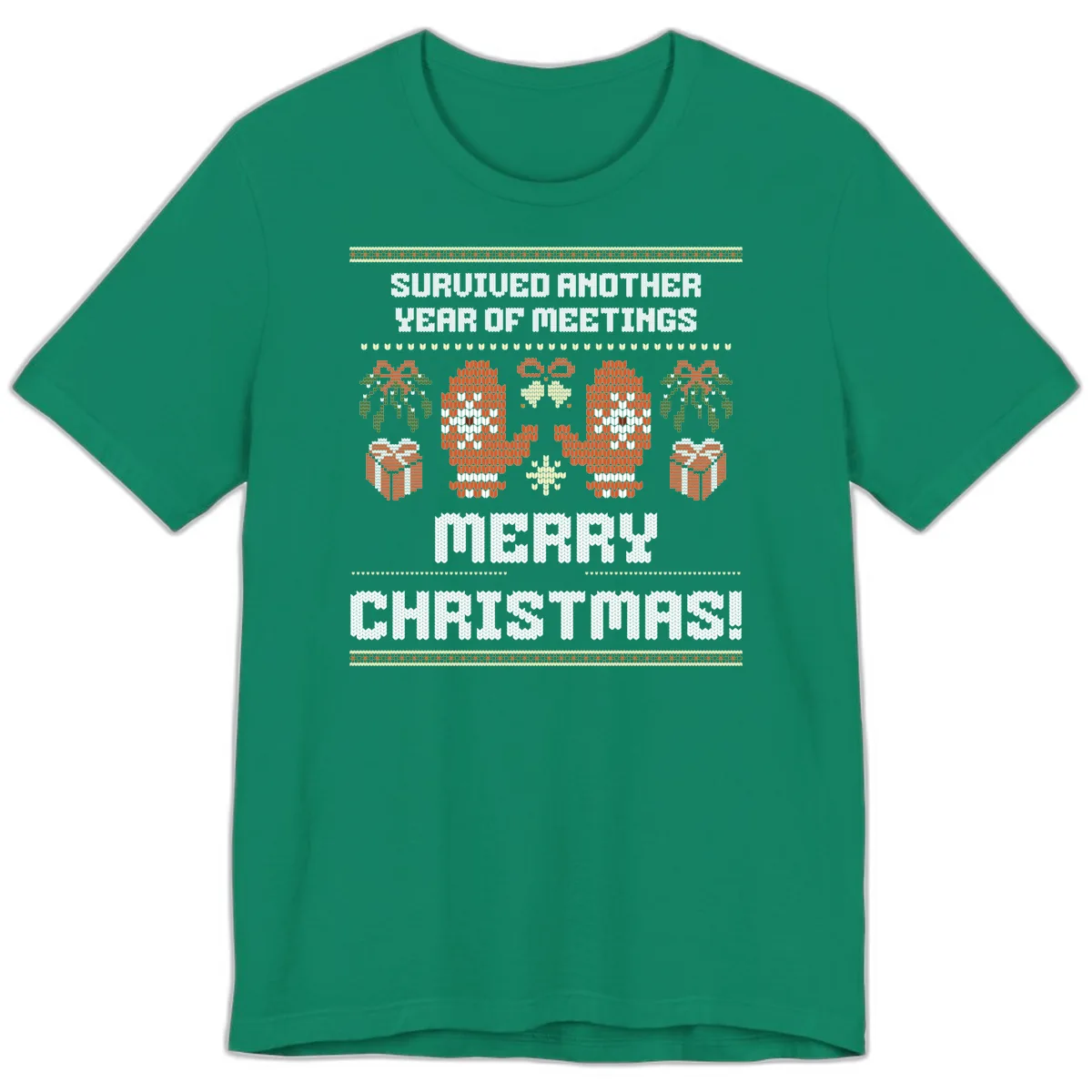Survived Another Year Of Meetings Premium T-Shirt in Kelly