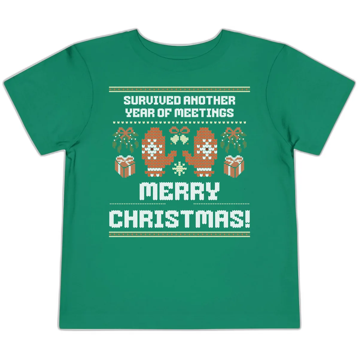 Survived Another Year Of Meetings Toddler T-Shirt in Kelly