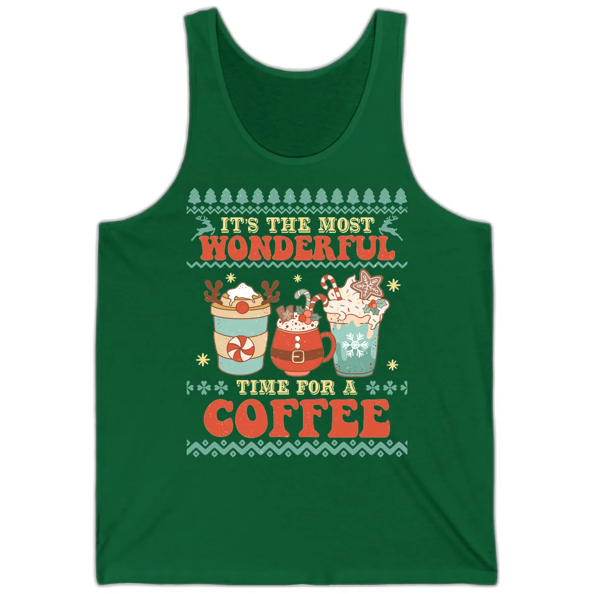 It's The Most Wonderful Time For Coffee Tank in Kelly