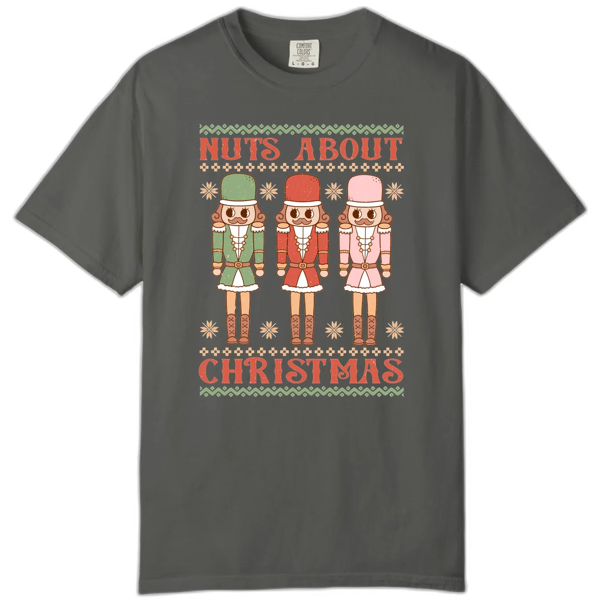Nuts About Christmas Nutcrackers Comfort Color in Pepper