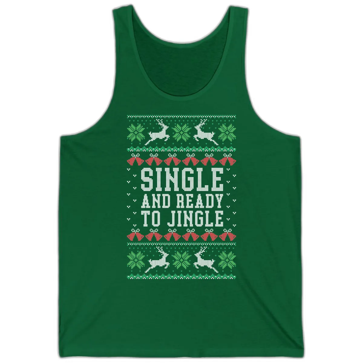 Single And Ready To Jingle Tank in Kelly