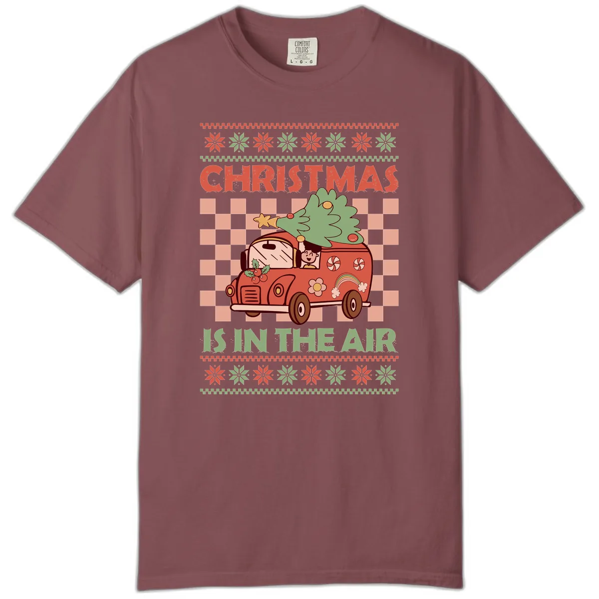Christmas Is In The Air Van Comfort Color in Brick