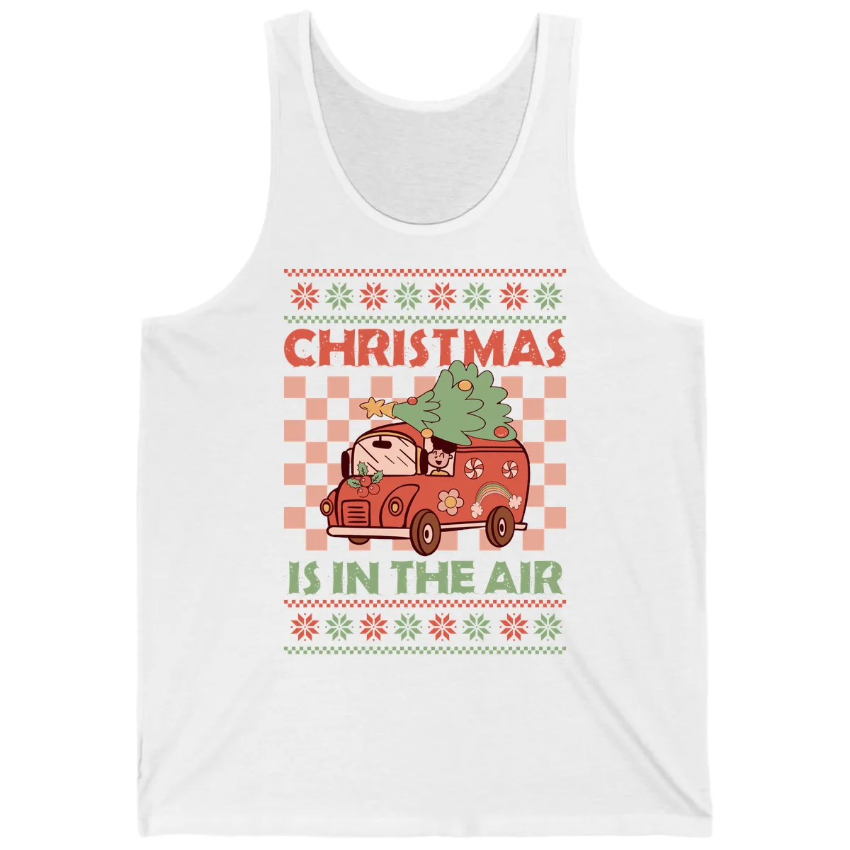Christmas Is In The Air Van Tank in White