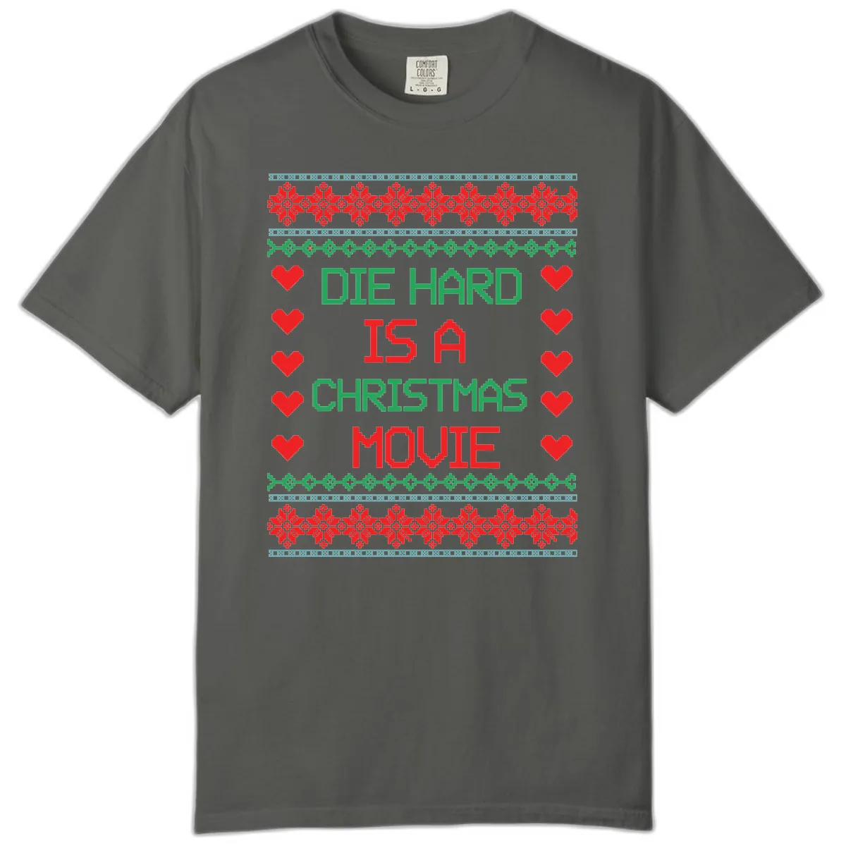 Die Hard Is A Christmas Movie Design Comfort Color in Pepper