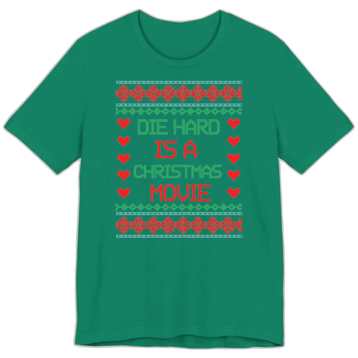Die Hard Is A Christmas Movie Design Premium T-Shirt in Kelly
