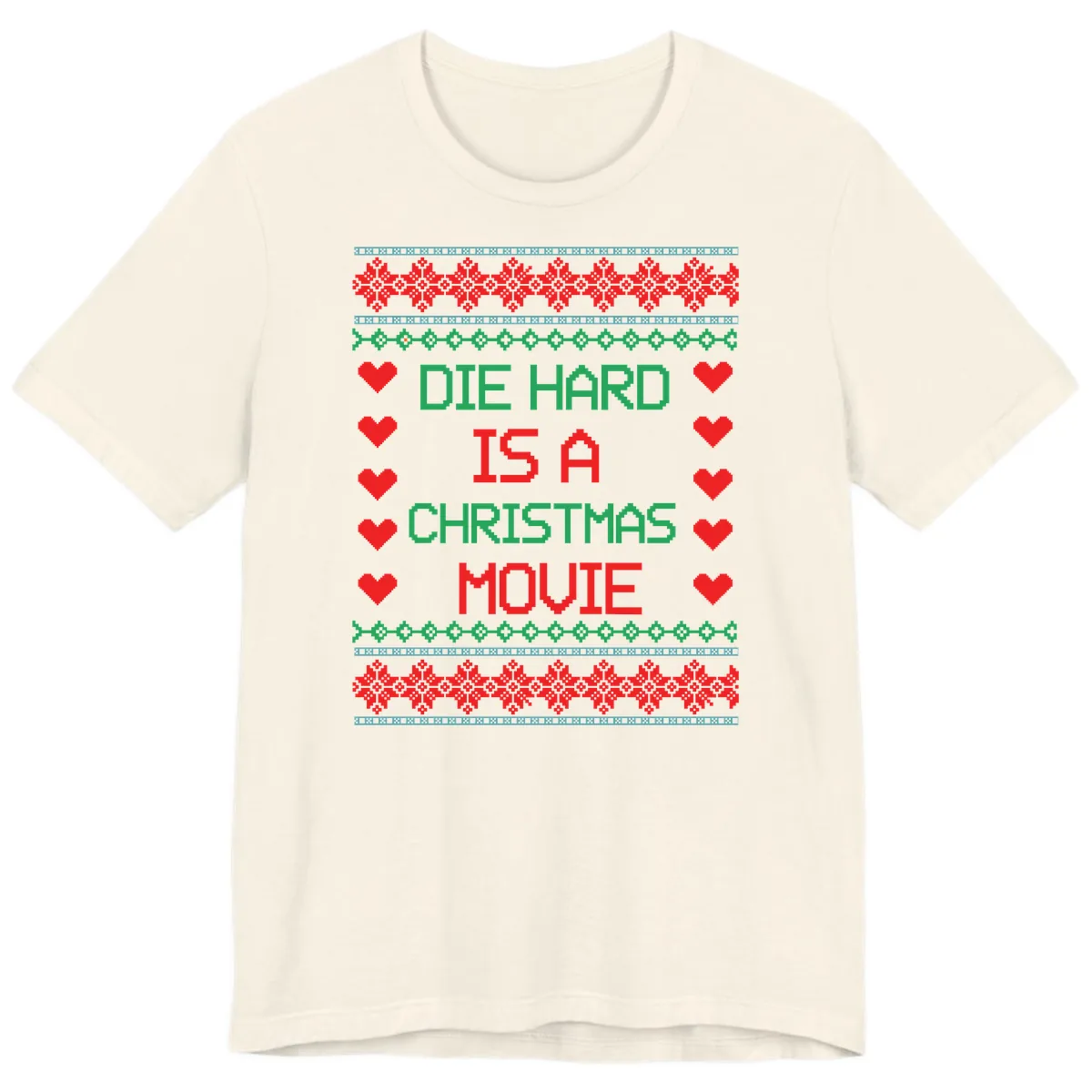 Die Hard Is A Christmas Movie Design Premium T-Shirt in Natural