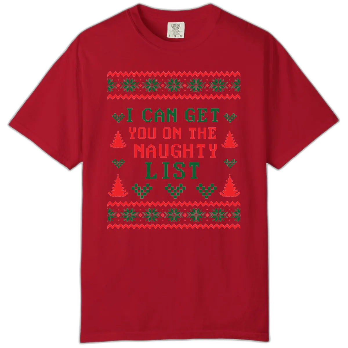 I Can Get You On The Naughty List Comfort Color in Red