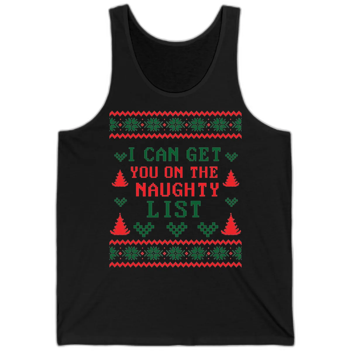 I Can Get You On The Naughty List Tank in Black