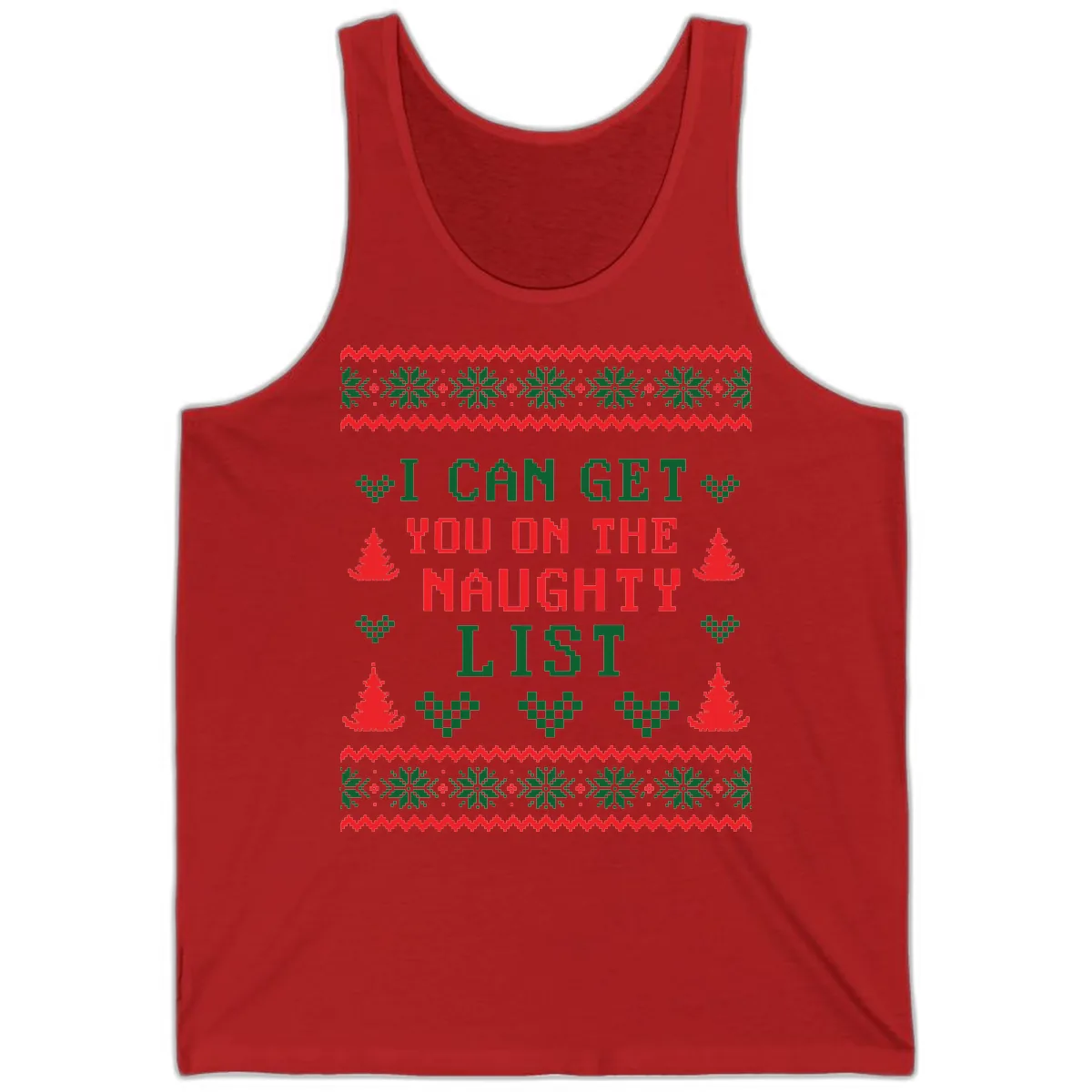 I Can Get You On The Naughty List Tank in Red