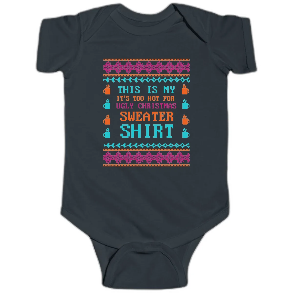 This Is My Sweater Shirt Baby Onesie in Black