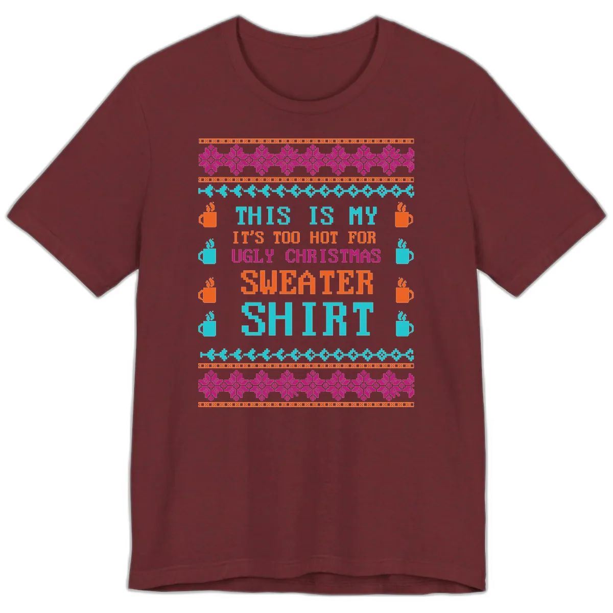 This Is My Sweater Shirt Premium T-Shirt in Heather Cardinal