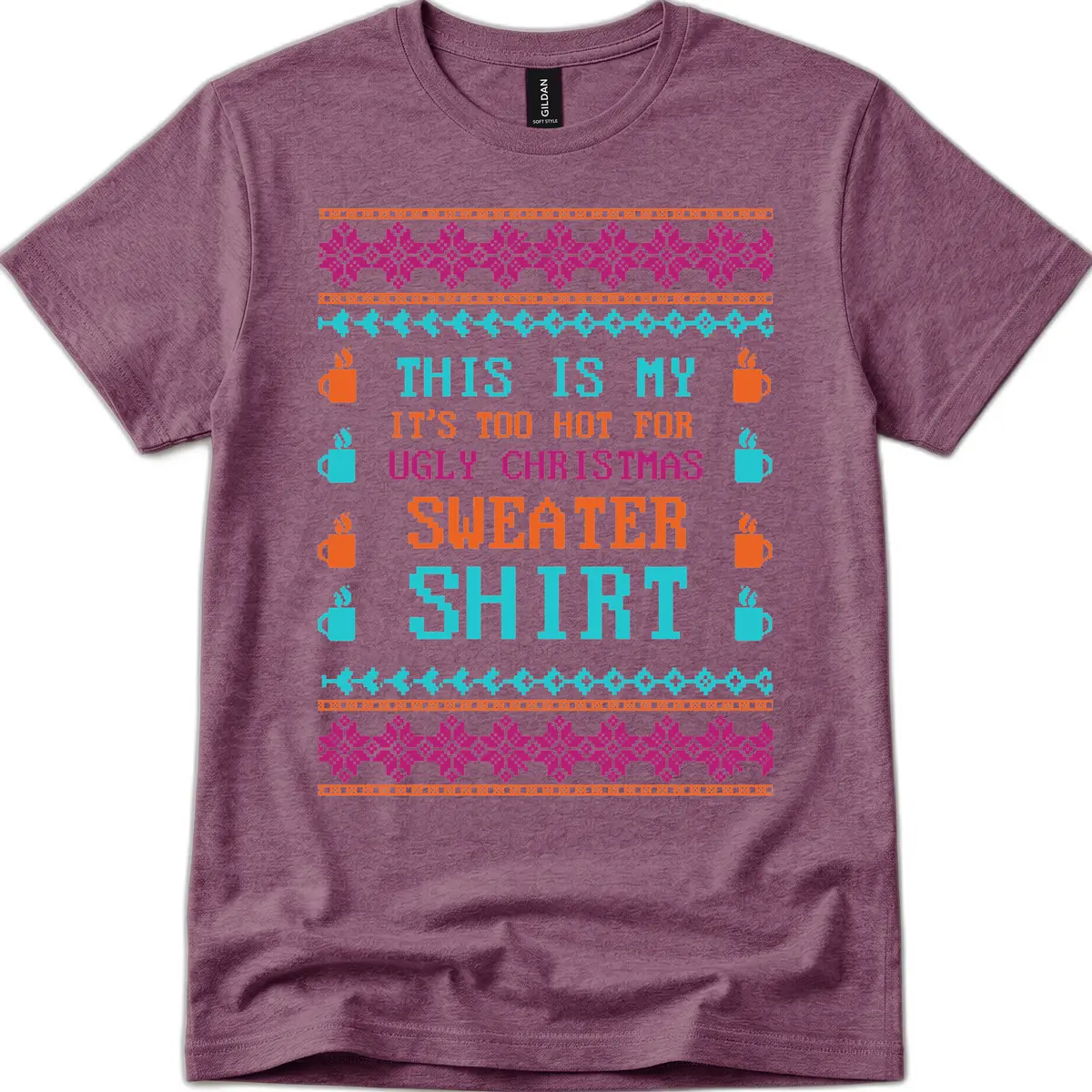 This Is My Sweater Shirt T-Shirt in Heather Maroon