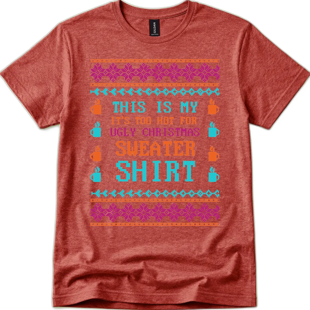 This Is My Sweater Shirt T-Shirt in Heather Cardinal