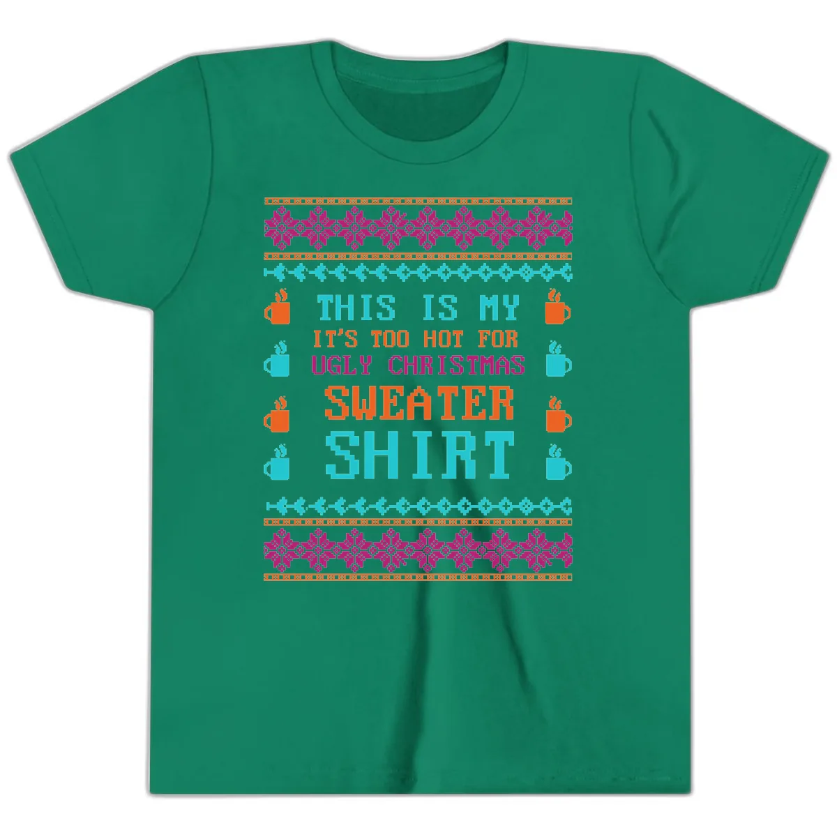 This Is My Sweater Shirt Youth T-Shirt in Kelly