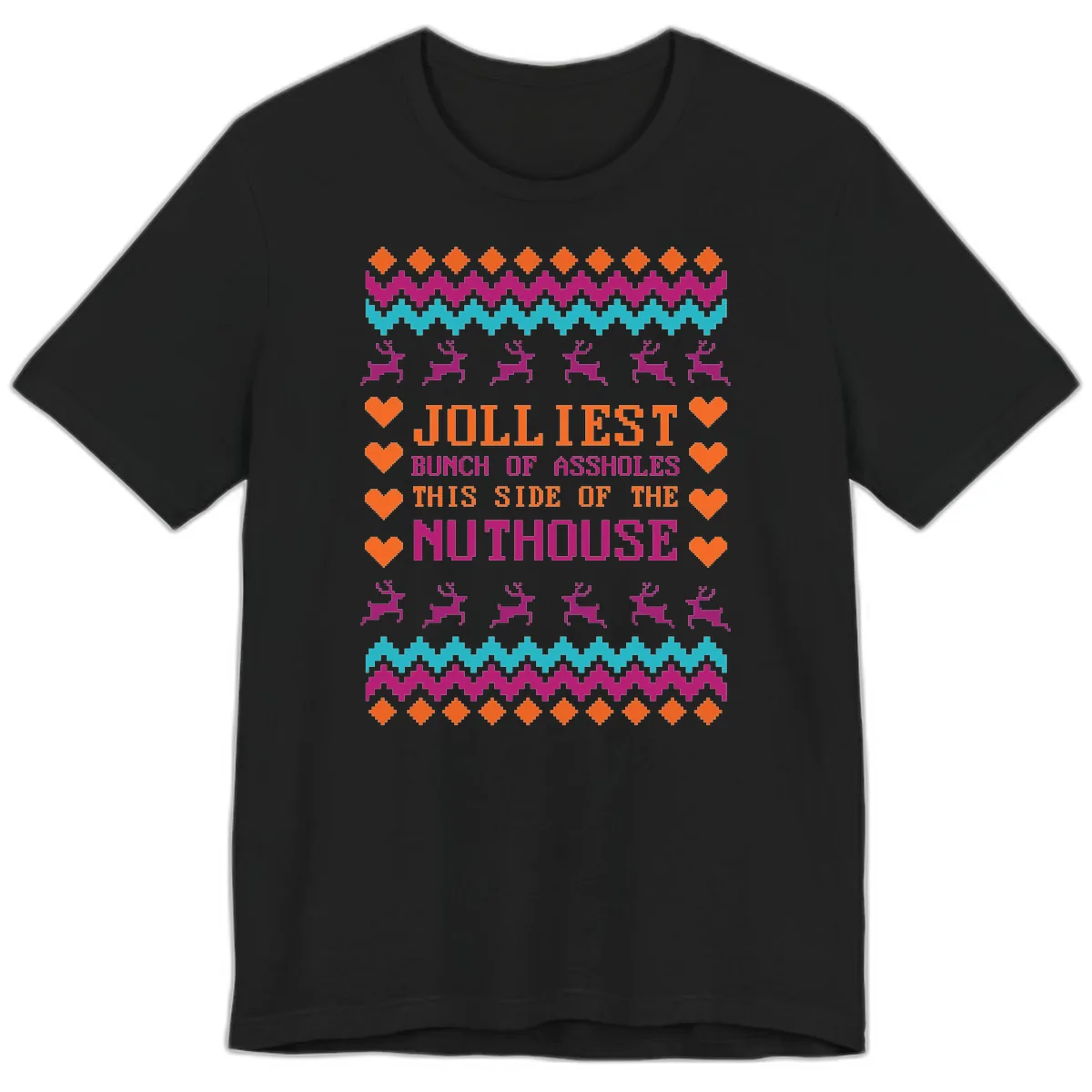 Jolliiest Bunch Of Assholes Premium T-Shirt in Black