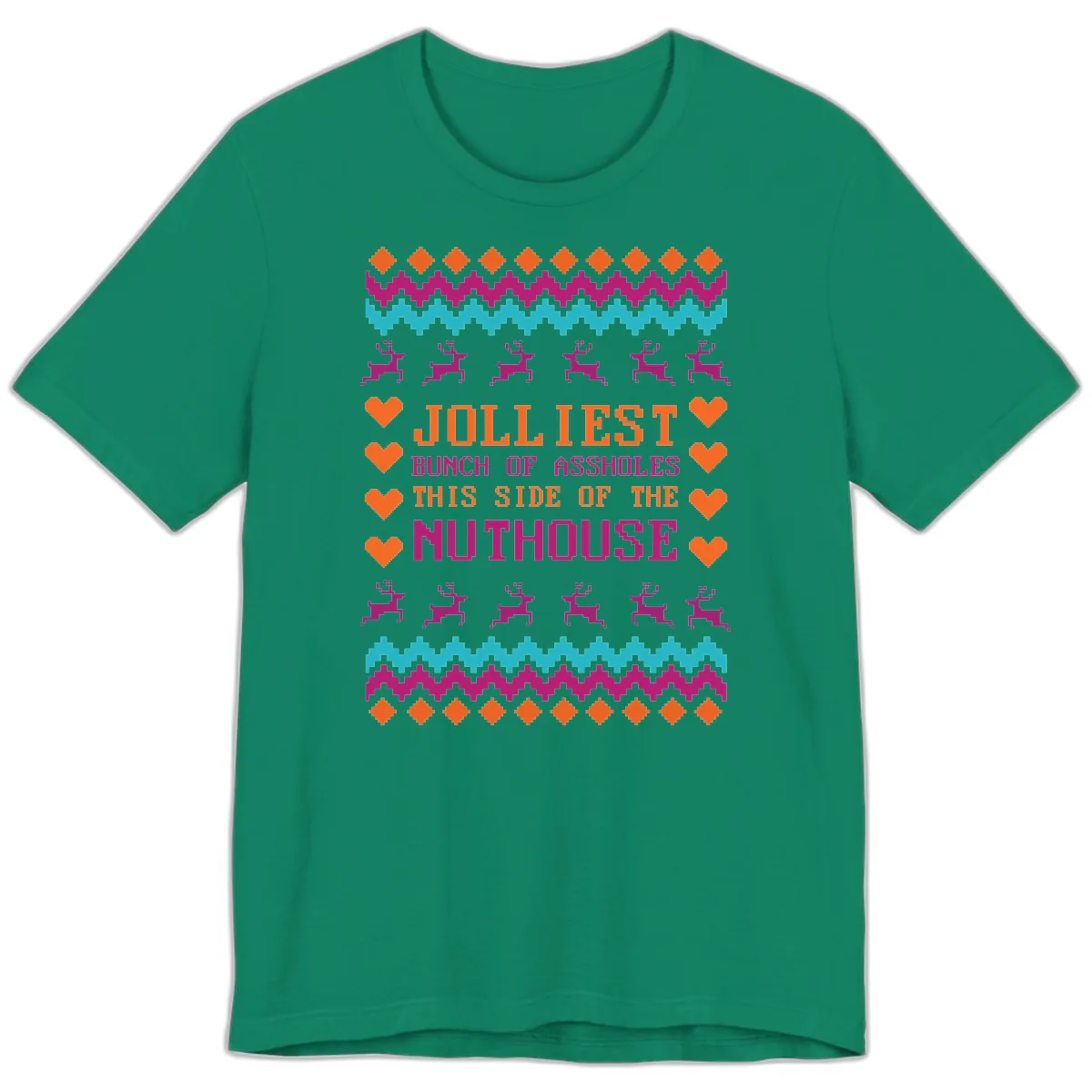 Jolliiest Bunch Of Assholes Premium T-Shirt in Kelly