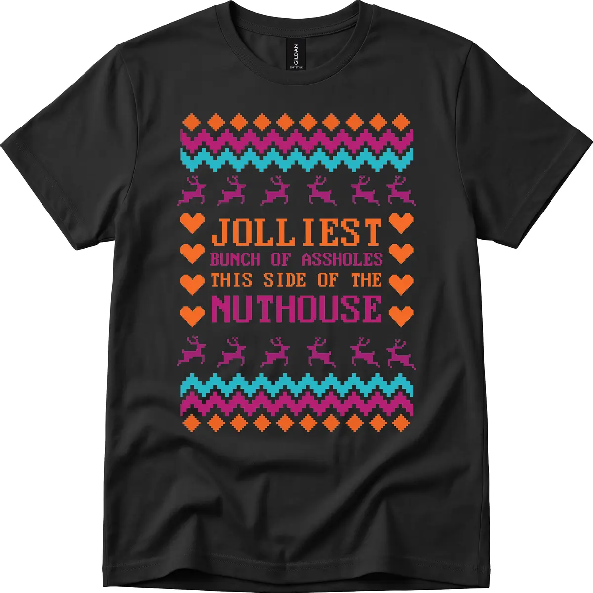 Jolliiest Bunch Of Assholes T-Shirt in Black