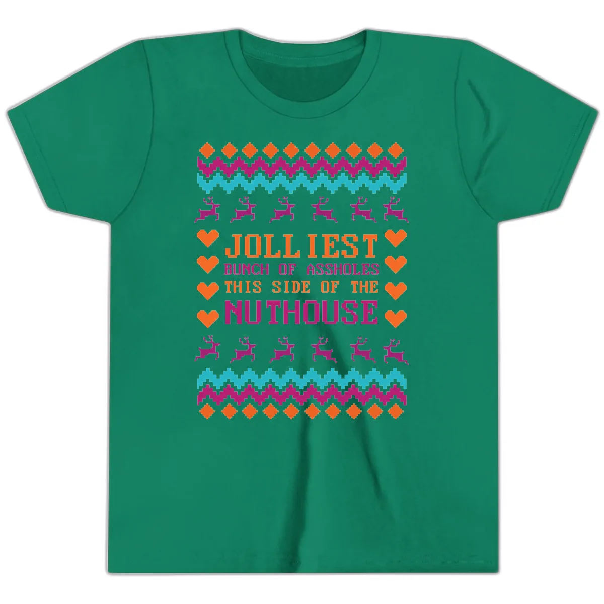 Jolliiest Bunch Of Assholes Youth T-Shirt in Kelly