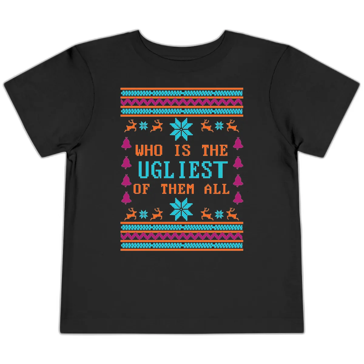 Who Is The Ugliest Of Them All Toddler T-Shirt in Black