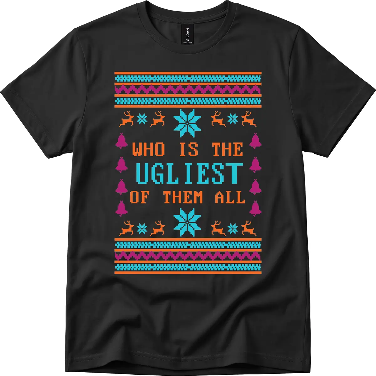 Who Is The Ugliest Of Them All T-Shirt in Black