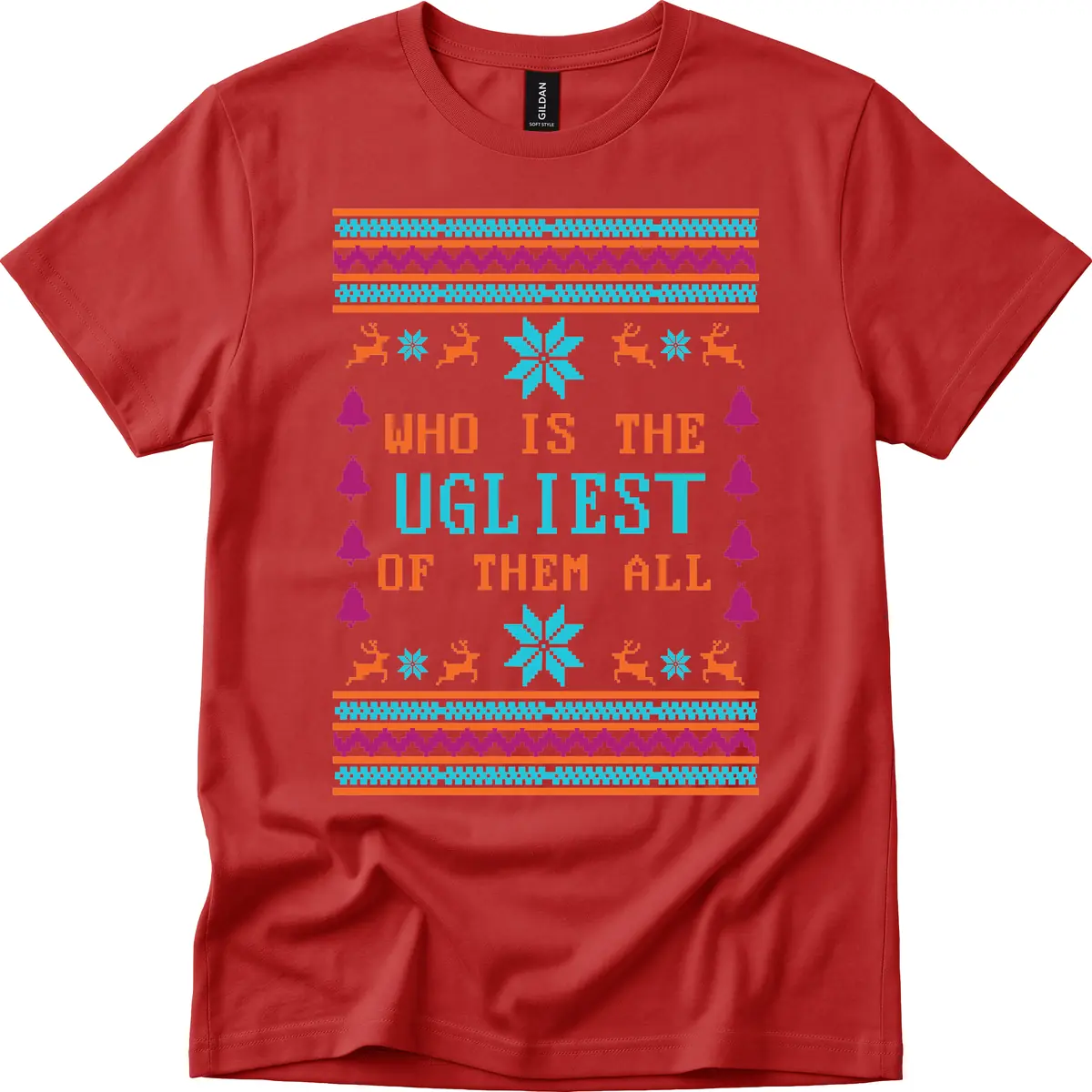 Who Is The Ugliest Of Them All T-Shirt in Red