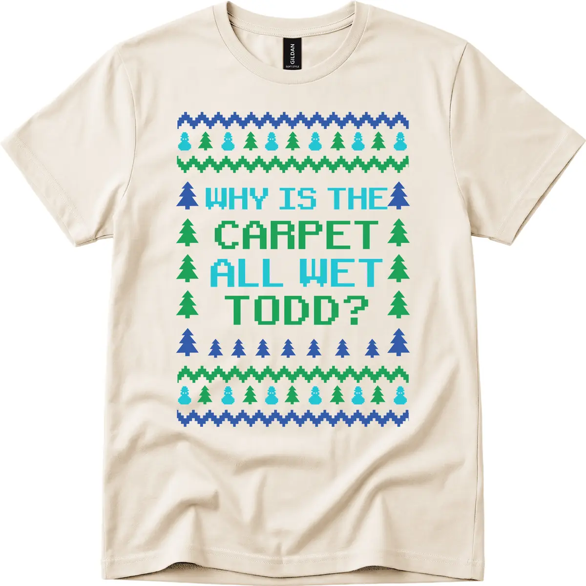 Why Is The Carpet All Wet Todd T-Shirt in Natural