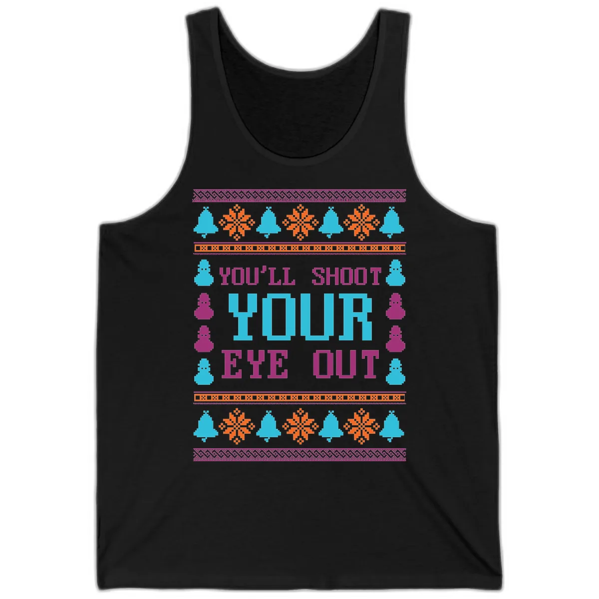 You'll Shoot Your Eye Out Christmas Tank in Black