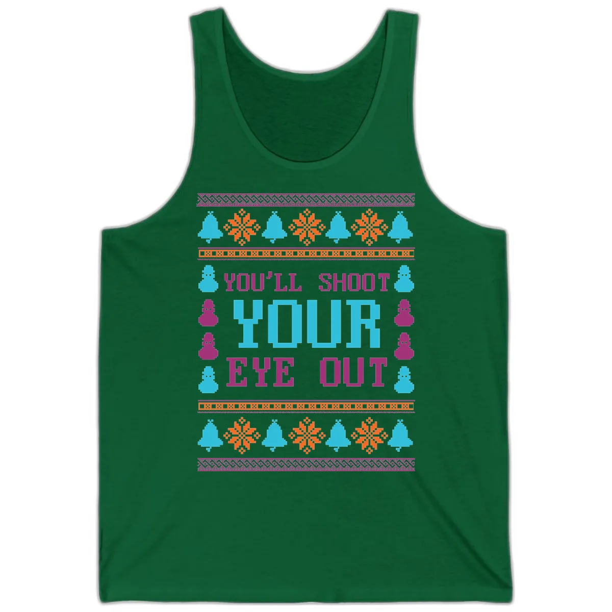 You'll Shoot Your Eye Out Christmas Tank in Kelly
