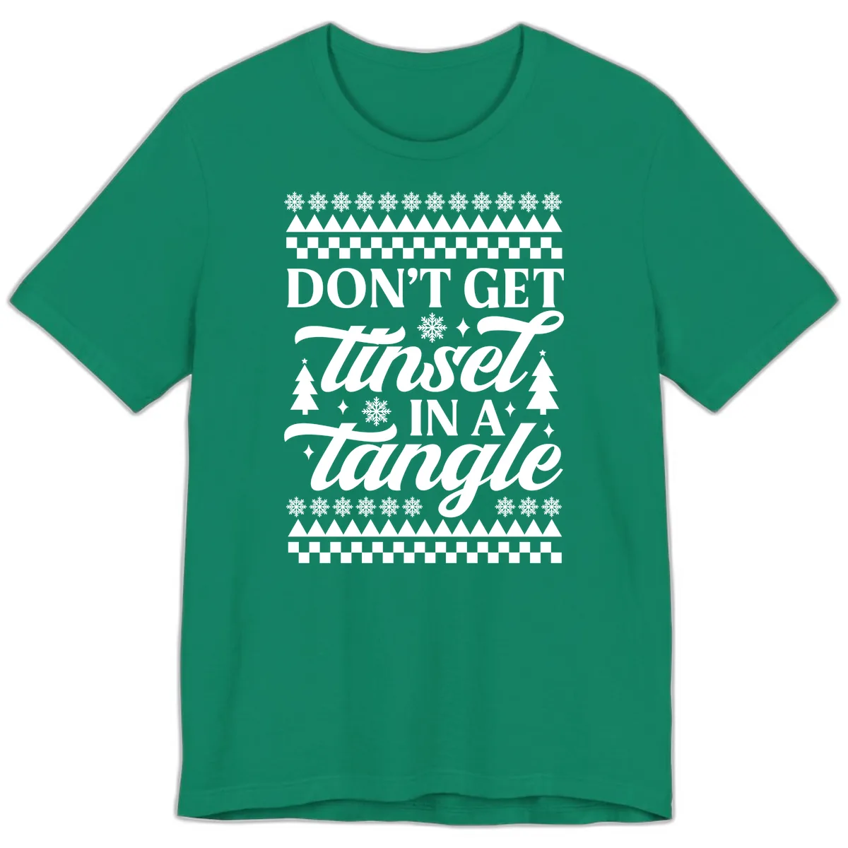 Don't Get Tinsel In A Tangle Premium T-Shirt in Kelly
