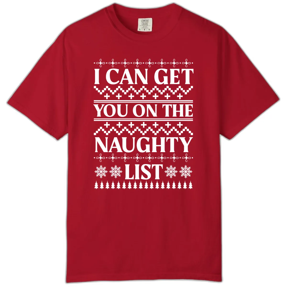I Can Get You On The Naughty List Comfort Color in Red